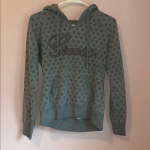 Gray Guess Patterned Sweatshirt